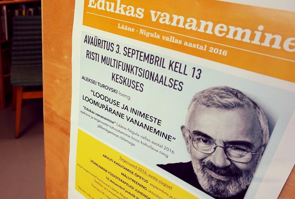 Edukas vananemine Lääne-Nigula valla raamatukogudes